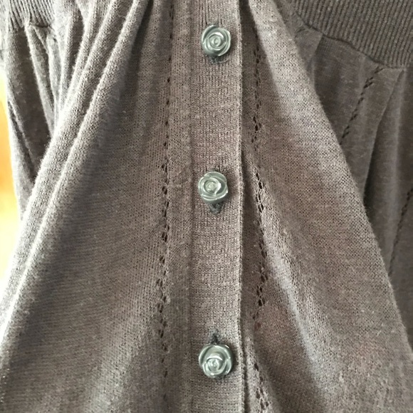 Cute Anthropologie Grey Cardigan - Picture 2 of 4